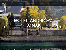 Tablet Screenshot of hotelandricevkonak.com